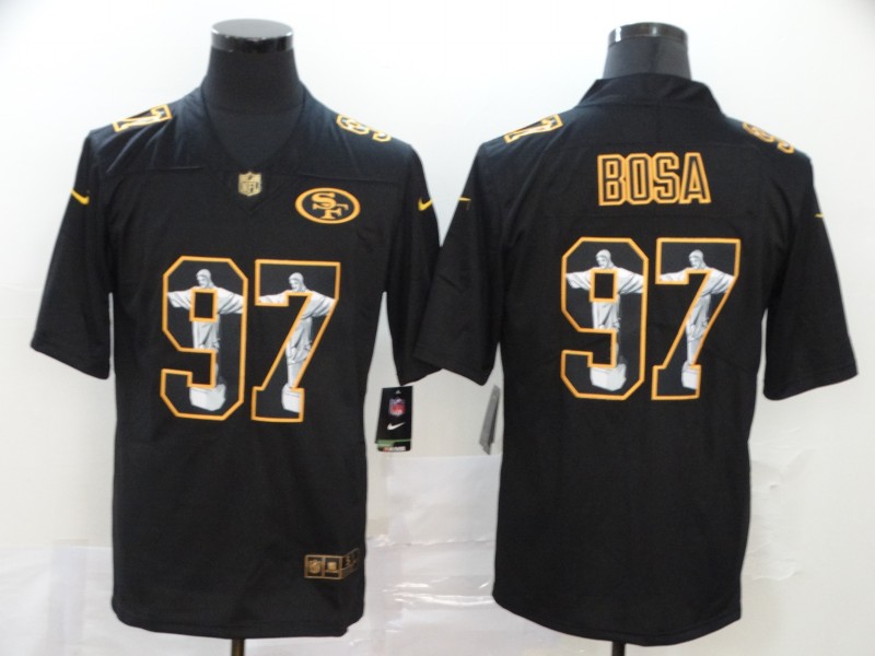 2022 Men San Francisco 49ers #97 Bosa Nike black limited NFL Jersey->miami marlins->MLB Jersey